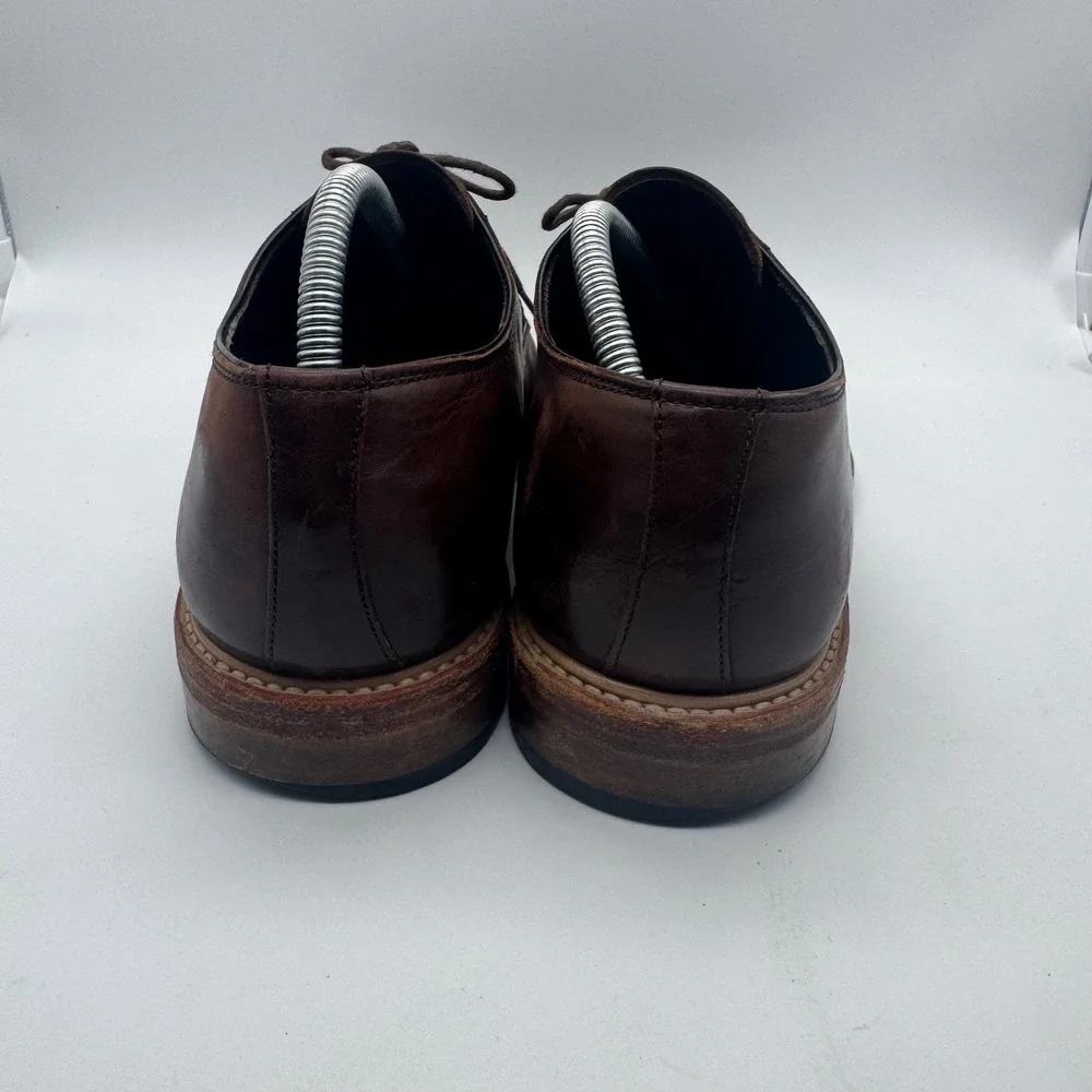 Crosby Square Stevens Brown Leather Dress Shoes Oxfords‎ Mens Size 9.5